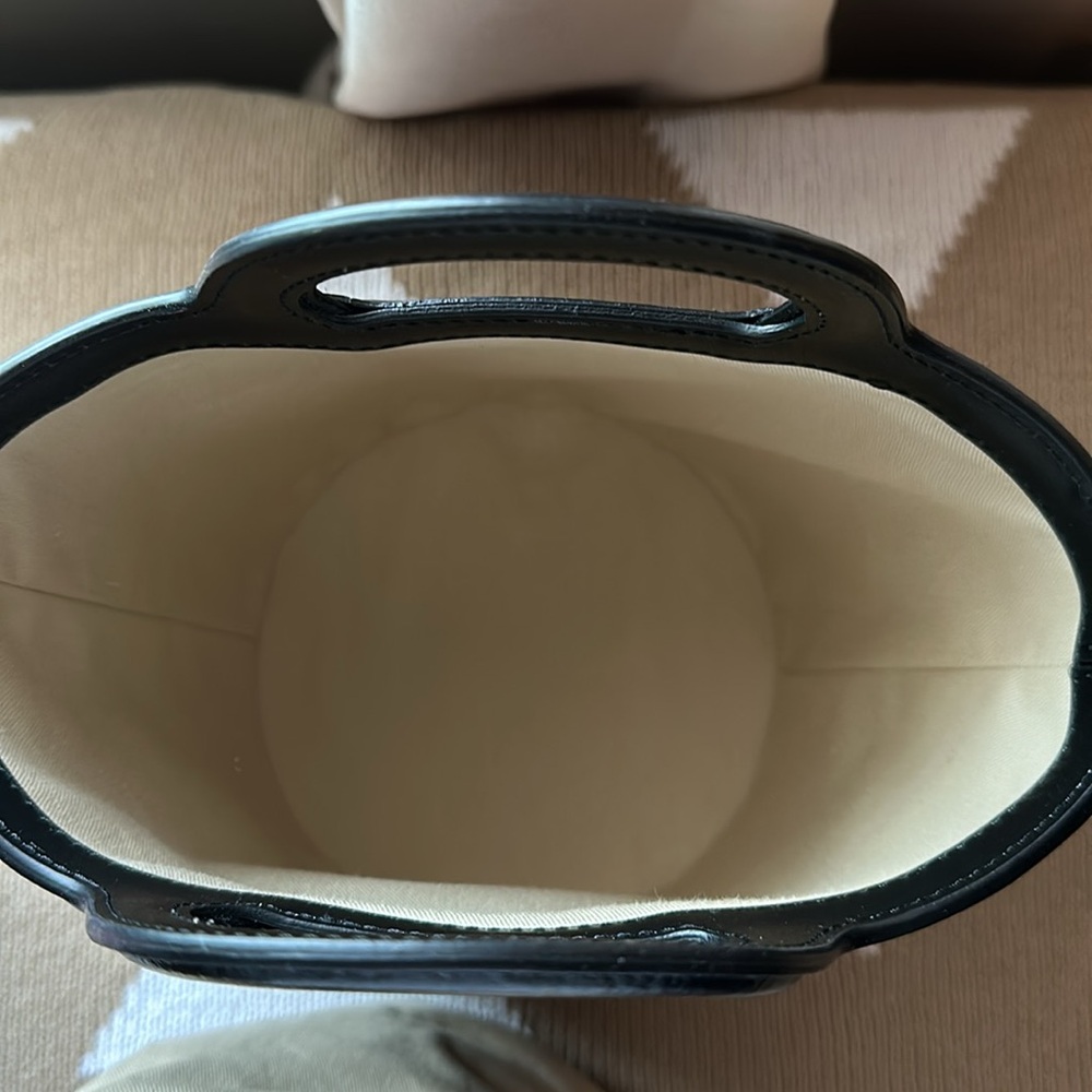 Marni Tropicalia Small Bucket Bag in black leather and raffia-effect fabric - Picture 8 of 11